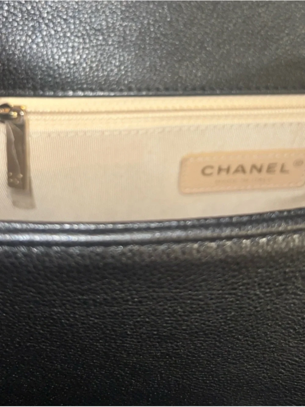 CHANEL TOP HANDLE LABEL FLAP BAG - Picture 4 of 6
